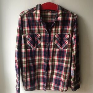 Eddie Bauer Plaid Long Sleeve Shirt